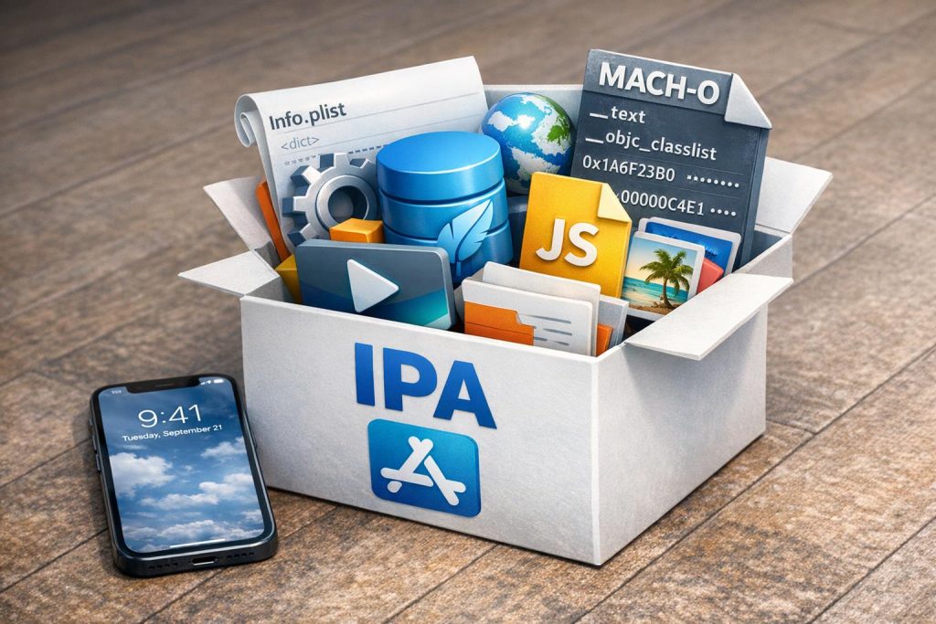 An IPA with its contents.